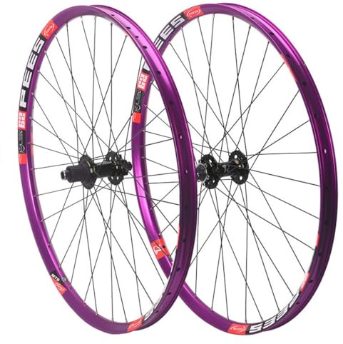 26/27,5/29 Mountainbikehjulset 32H Aluminiumlegering Dubbelväggig Fälg Skivbroms MTB Hjul BOOST Genomgående Axel Fram 15x110mm Bak 12x148mm, For 12s MS Kassett(Black,29'')