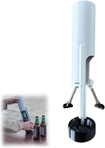 Apribottiglie automatico per birra, apribottiglie, apribottiglie, con lanciacapelli, a mani libere, strumento per la rimozione del tappo con un solo tocco, per casa, bar, campeggio e feste