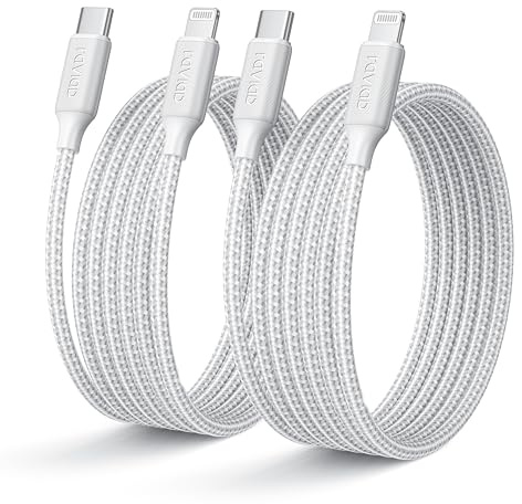 RAVIAD Cable USB C a Lightning [2M 2Pack] Cargador iPhone Carga Rapida MFi