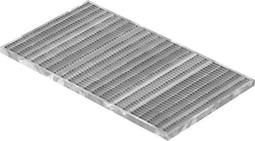 Fenau - 390 x 690 x 20 mm - Gitterrost, MW: 30/10 mm, verzinkt, Rost für Zarge: 400 x 700 x 23 mm, Bau-Normrost für Lichtschacht