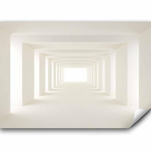 murando Fototapete selbstklebend 3d Effekt 441x315cm Foto Tapete Tapetenfolie Möbelfolie Wandverkleidung Wandtapete Motivtapeten Bildtapete Wohnzimmer Schlafzimmer 3d Effekt Modern Tunnel a-A-0124-a-b