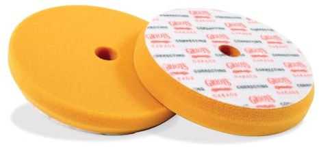 Griot's Garage Orange Foam Correcting Pads for Car Polishing and Detailing, Removes Light to Moderate Paint Defects, Durable, Machine-Washable, 10617, 6.5, Set of 2