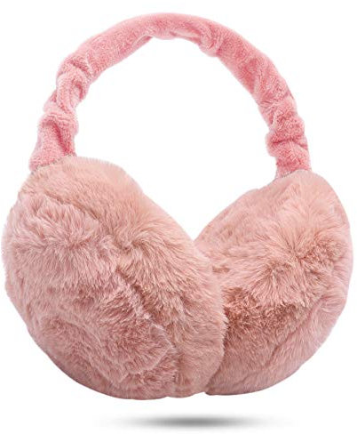 Ear Muffs Women - 1/2 Piece Winter Earmuffs Adjustable Faux Fur Ear Warmer Soft Warm Windproof Plush Earmuffs Foldable For Men/Girl Thanksgiving