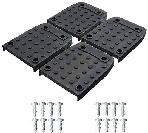 Stilt Sole Anti-Rutsch-Pads für Trockenbauwände, 4 Stück Stelzen SohlenfuÃŸ-Pads, -Set, Bau-Stativmatte mit Schraube, rutschfeste Innendekoration