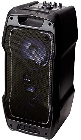 AIWA Kbtus-400: Altavoz Karaoke con Bluetooth, Dos Micrófonos, Mando A Distancia, Puerto Auxiliar