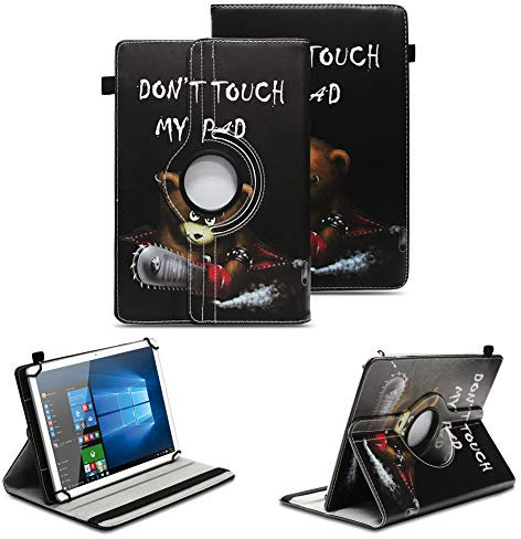NAUC Tablet Schutzhülle kompatibel mit Telekom T Tablet / 2 Hülle 360 Grad Drehbar Tasche für Tablets ultradünne Kunstleder Tablethülle Standfunktion 360° Drehbar Tablet Case