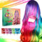 Haarkreide für dunkles Haar, 300 ml, natürlicher Haarfärbekamm, temporäre Farbe für Kindergeburtstagsgeschenke, Party, Cosplay, Weihnachten und Halloween, 5 Stück