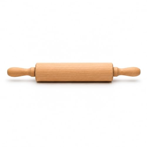 Bargain House Wooden Tapered Rolling Pin for Roti, Chapati & Pizza | Smooth, lightweight design offers better control for rolling dough evenly. Ideal for flatbreads, pastry, bread and baking.