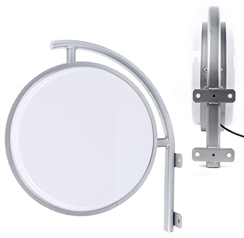 LED Leuchtkasten Doppelseitiger Light Box Rund Leuchtreklame IP65 Wasserdichte Lichtwerbung Leuchtschild Lichtbox Ladenschild für Restaurants Geschäfte und Unternehmen (40CM)