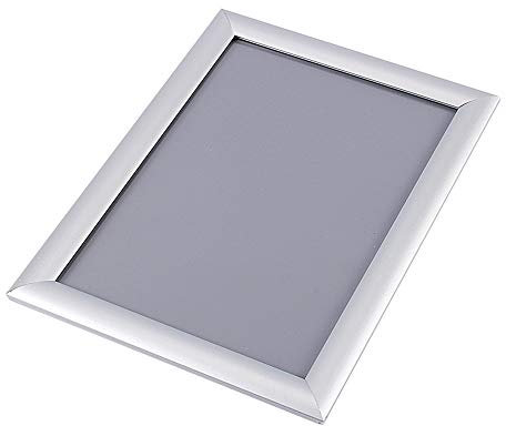 A4 Aluminium Snap Rahmen, Weit und mit Kunststoffrückwand, für Poster und Schilder, Bilderrahmen A4 Aluminium Snap Rahmen für Innen und Außenanzeige