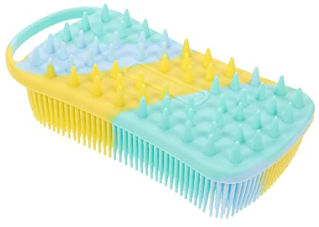 Beavorty Silikon Badebürste für Kinder Kopfhautmassagebürste mit Tiefenreinigung Sanftem Peeling und Sicherem Griff