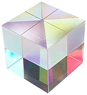 Mobestech Glaswürfel Für Physikunterricht Optischer Rgb-dispersionswürfel Als Lehrmittel Und Dekoration Würfel Zum Entdecken Von Lichtbrechung