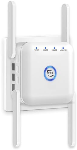 2024 Newest WiFi Booster 300Mbps,WiFi Repeater,WiFi Extender,4 Antennas Up.Plug-In WiFi Booster,ft and 45 Devices,Internet Booster - with Ethernet Port,Quick Setup,Home Wireless Signal Booster