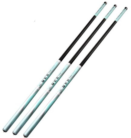 Angelrute Tragbarer kurzer Abschnitt 2. 7m-7,2 m Teleskope Angelrute Super billig 3/7 Hartness Handabte Super Harte Ultra -Lichtstangen Stipprute(7.2M)