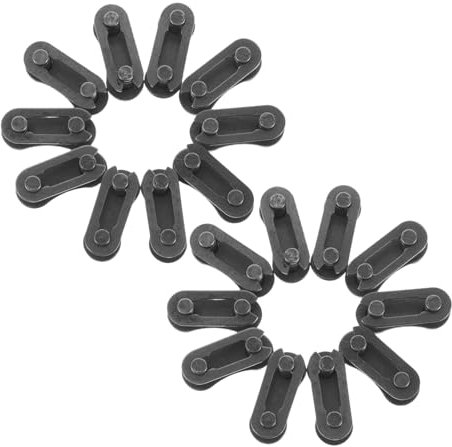 Yardwe 20pcs Bicycle Chain Link Connector Steel Cycling Chain Repair Tool Connecting Split Links in Cycling Maintenance
