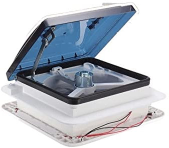 RWSXY Ventilatore di Scarico, Ventilatore 12VRV, Ventilatore di Ventilazione per Camper, Ventilatore di Scarico per roulotte, Accessori per la Modifica di Camper con Ventilatore di Scarico a LED p