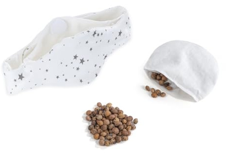 Babyjem Cherry Stone Pillow, Adjustable Baby Heat pad, Spelt Cushion, Ideal for Abdominal Pain and Flatulence, Grain Cushion Made of 100% Cotton