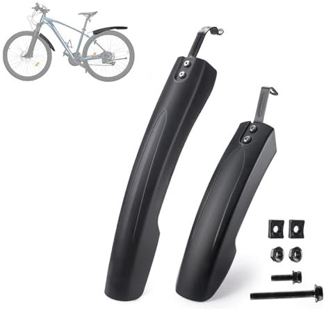 VODHXA Fahrrad Schutzblech Set für Cube Acid, Einstellbar Vorne Hinten Mudguard Schutz für 24-29 Zoll MTB Rennrad, Spritzwasser Schmutz, Schnelle Demontage,B