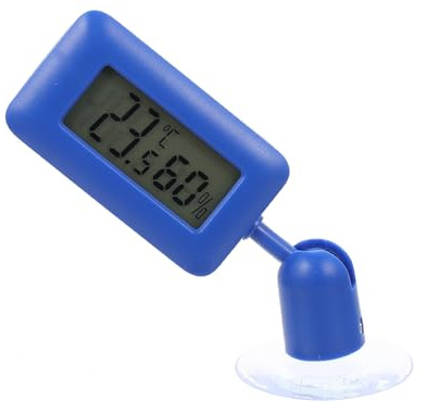 PENIKOKO Digital Reptile Thermometer with Suction Cup Design and Compact Abs Material for Home Use in Reptile Terrariums and Fish Tanks, Accurate Temperature Meter for Bearded Dragon Tanks