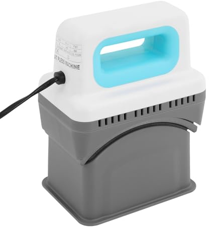 Heizpresse für Hut Handheld Transferpresse 4-Stufen-Temperatur 300W Heat Press mit Gebogen-Heizplatte(14×8cm) Unabhängig-Sockel 230V Hitzepresse Heißpresse Hutpresse Muster DIY für Mützen Kappe Cap