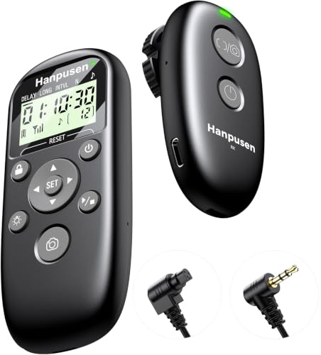 for Canon Camera Rechargeable Wireless Intervalometer Shutter Release, Time-Lapse & Bulb Exposure Interval Timer Remote Control with OLED Display for Canon R6 II/R50 V/R100/R8/R7/R6/R5/R10/T7/T7i/T6
