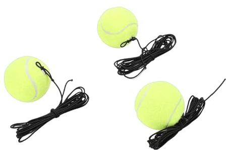 SIXRUN 3st Tennisträningsbollar, Premiumgummimaterial för Självträning och Volley, Perfekt för Lek Inomhus och Utomhus