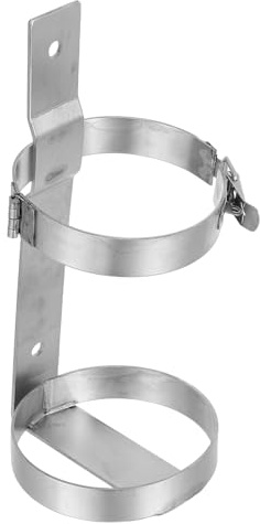 DIKACA Supporto per Estintore da 2 Kg in Acciaio Inox Sgancio Rapido, Staffa da Parete per Casa, Auto e Camper, Accessori per Estintori per Uso Gravoso e Pronto Intervento