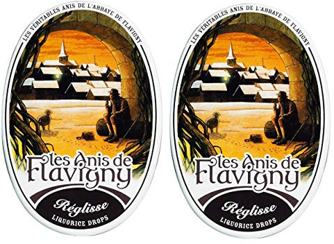 Les Anis de Flavigny - Anisbonbons - Lakritzdragèes - 2er Pack