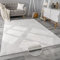 Paco Home Teppich Wohnzimmer Kunstfell weich waschbar modern elegant pflegeleicht Felloptik Uni Seidenglanz flauschig Kurzflor, Grösse:80x150 cm, Farbe:Weiß