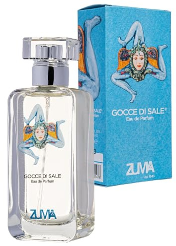 Profumi Zuma - Perfume Mujer y Hombre de Gotas de Sal - Eau de Parfum Spray Unisex - Una Inmersión Sensual en las Fragancias del Mar - Made in Italy (Gocce di Sale 50 ml)