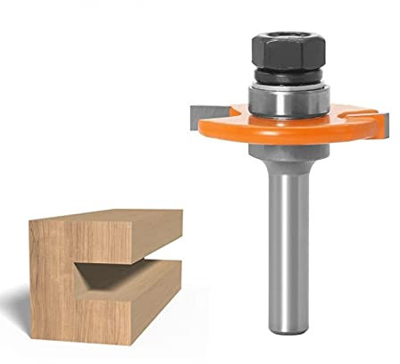 SYJY-SHOP 1pc 8mm Shank Biscuit Joiner Cutter Wood Cutter Slot Woodworking Tool，T Type Biscuit Joint Slot Cutter Jointing/Slotting Router Bit 5mm Height (Cutting Edge Length : 8x40x5)