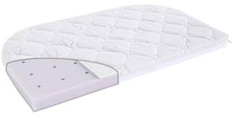 Matratze für Beistellbett BRISE LIGHT XXL, Größe 57,5 x 105 x 6 cm, 2 abgerundete Ecken