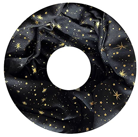 Lina & Lily Damen Loop Schal mit Goldfolierten Sternen