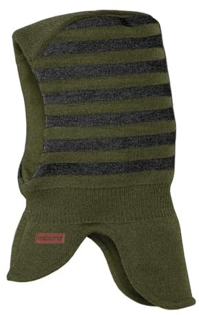 maximo MINI-Schlupfmütze, Windstopper 2-farb-Ringel Made in Germany Merino
