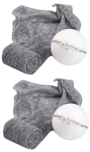 ibasenice 2stücke Mohair Wickelstoff Für Neugeborene Kreative Fotorequisiten Für Junge Mädchen Mit Kopfband Für Babyfotografie Und Kuscheldecken Hochwertige Materialauswahl Für