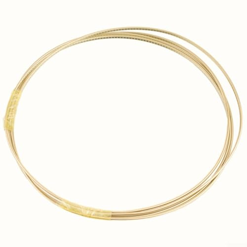 Whychstore Gitarren-Bunddraht, Messing, Medium, Goldfarben, für Gitarren, E-Bässe, Ukulelen, Zubehör (2,2 mm)