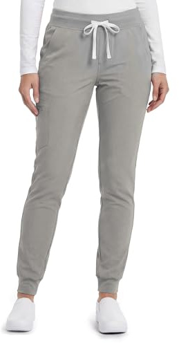 Nobby stretch arbetsbyxor, köksbyxor, elastisk jegging, medicinska kläder, Cement, XL