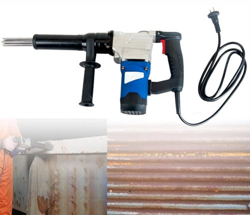 GTANND Scrostatore ad Aghi Portatile,Pistola elettrica per la rimozione della ruggine ad Aghi,Pistola per la rimozione della ruggine ad Aghi,Macchina per la Pulizia delle Scorie di Saldatura,110v