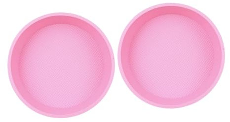 BESTOYARD 2piezas Molde Redondo de Silicona para Pasteles Antiadherente Molde para Tartas Desmontable para Hornear Pasteles y Tartas Casa