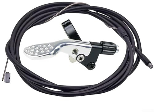 Gdfnmogo Interruptor telescópico para tija de sillín para elevación de bicicleta con palanca de control de 22 mm de diámetro, palanca de poste cuentagotas de ciclismo, interruptor telescópico de tija