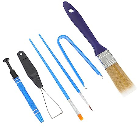 Gadpiparty Kit Limpiador Teclado Mecánico Cepillo y Extractor de Teclas para Computadora 1 Set