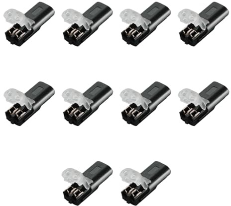 10 Pcs D2 Electrical Wire Low Voltage Wire Connectors Quick Dual Wire Terminal Led Solder-Free Wire Connectors Electrical Wire Connectors
