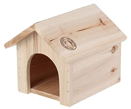 PERSELOSO Chinchilla Écureuil Maison Bois Triangulaire Résistante Chaleur pour Animaux Fournitures Bois Nid Pin