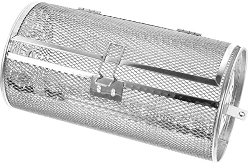 VINTORKY Edelstahl Rotisserie Grillkorb Ofenkorb Drehspieß Bräterkäfig Für Heißluftfritteuse Backzubehör Grillrost Aus Metall Küche