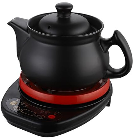 XYUERU Bollitore Elettrico in Ceramica for Uso Domestico, Multifunzionale for Acqua Calda, teiera for Medicina Cinese, Macchina Automatica for Il tè for Ufficio e casa(5L)