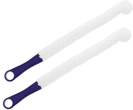 IMIKEYA 2piezas Cepillo para Decantador De Vino Cepillo Telescópico Suave Mango Flexible Herramienta De Limpieza para Decantadores Botella De Vino Lavado De Copas