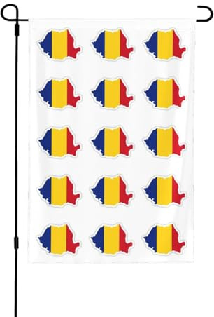 Drapeau de la Roumanie - Drapeaux décoratifs pour l'extérieur, décoration de jardin double face pour toutes les saisons