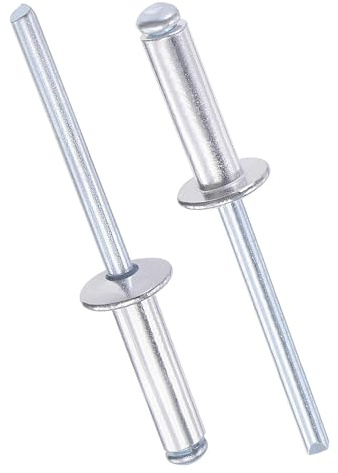 TOP-VIGOR Aluminium Blind Rivets 5mm x 16mm, Silver Pop Rivets for Metal Fixing, Open-End Pop Blind Rivets for DIY, Furniture & General Repairs, Pack of 60