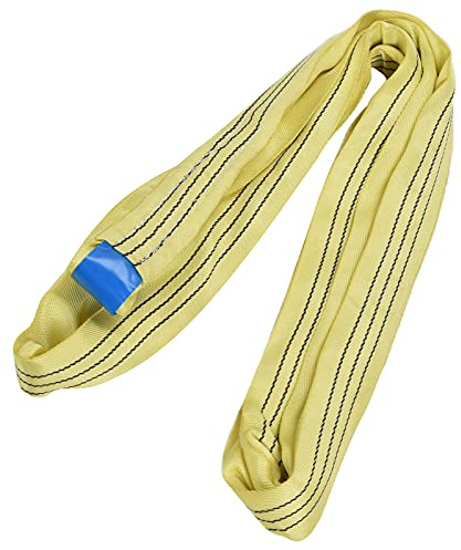 ACOGEDO Imbracatura Rotonda per Sollevamento Morbido Fettuccia per Paranco 3T Accessorio per Cinghia Infinita per il Trasporto4 Metri di Sollevamento Senza DESIGN Essere L'Imbracatura MORBIDA