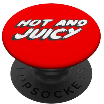 Heiß und saftig | Burger Hamburger Hamburger PopSockets Klebender PopGrip